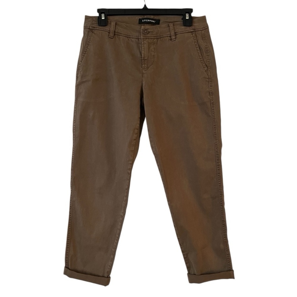 Liverpool Crop Twill Pants Size 4/27
